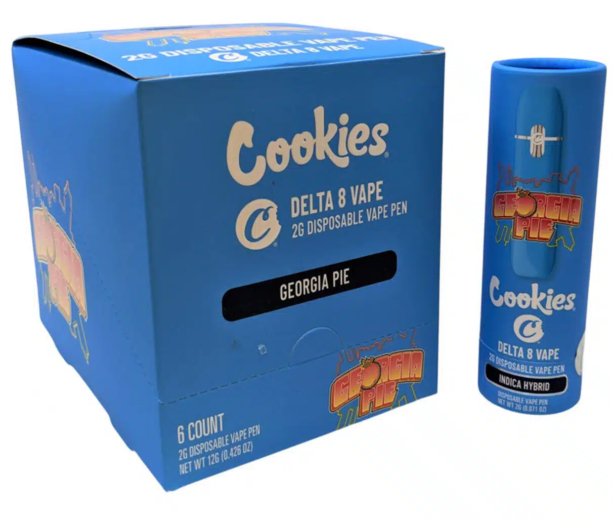 Cookies-2G-Delta-8-Disposable-Vape-Pen—Display-of-6—Georgia-Pie-Indica-Hybrid__23871